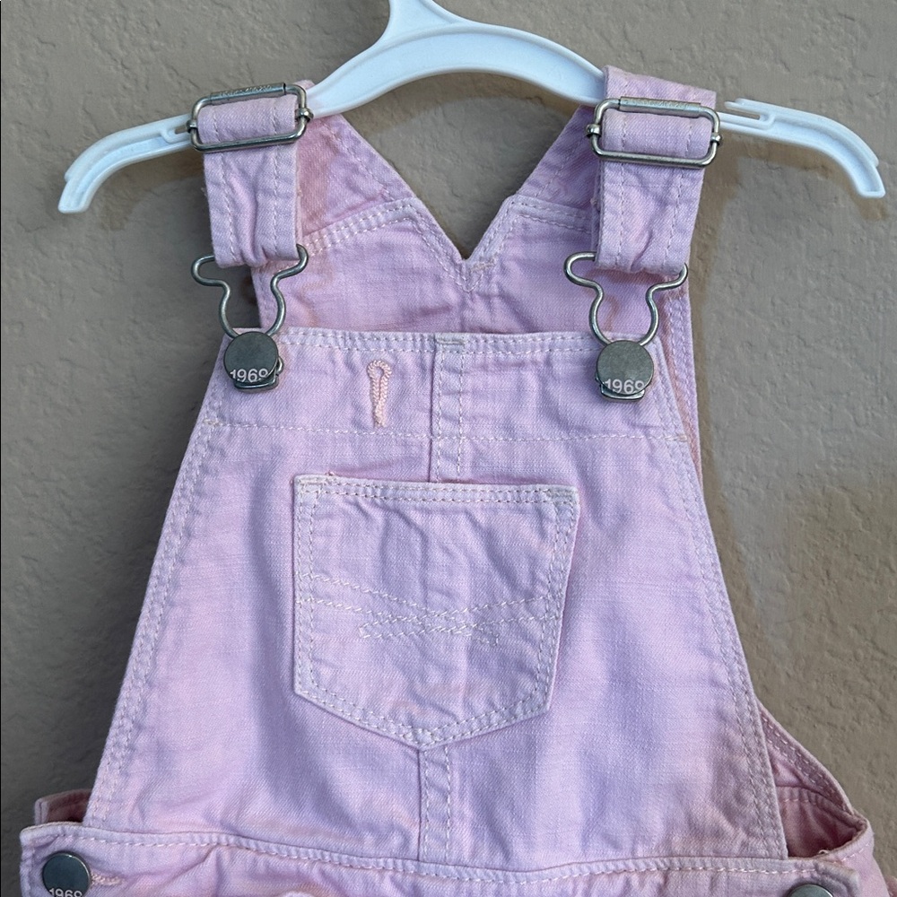 GAP Pink Ruffled Kids Overalls - Picture 3 of 7